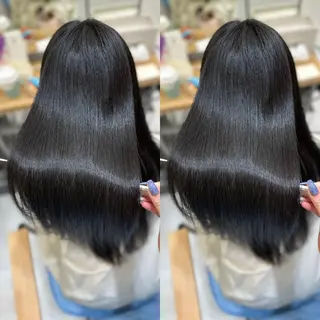 ロング 髪質改善🩵縮毛矯正 代々木/木下のヘアスタイル