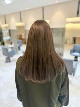 ロング カラー 中西 リナのヘアスタイル
