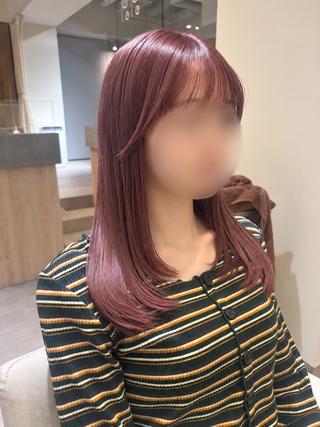 ミディアム ayuna🎀 三宮/韓国ハイトーンのヘアスタイル