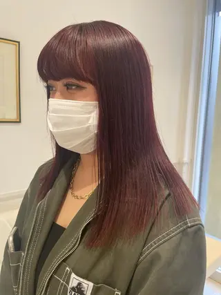 セミロング 暖色🎀ゆるふわ☁️ MOERI 🍒のヘアスタイル