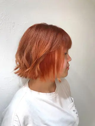 ショート 天神最安値エクステ カラーレイヤーカットのヘアスタイル