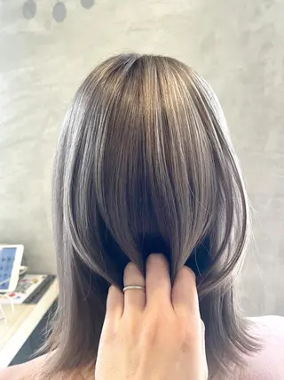 ロング 韓国レイヤーカット✨ 縮毛矯正 原田 優作のヘアスタイル