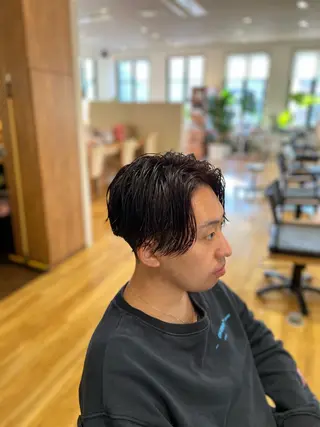 パーマ メンズ 瀬野凌介/メンズ カット/パーマのヘアスタイル