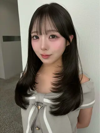 ロング カラー 熊本/レイヤーカット Nau🎀のヘアスタイル