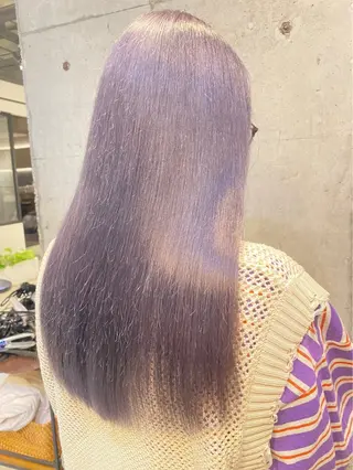 ロング ダブルカラーベージュ 新潟/万代/髙橋魁真のヘアスタイル