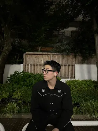 メンズ レイヤーカット ショートカットパーマのヘアスタイル