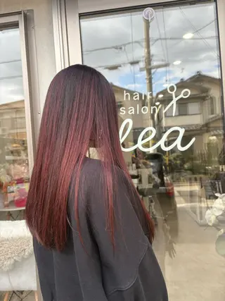 ロング カラー hair salon leaのヘアスタイル
