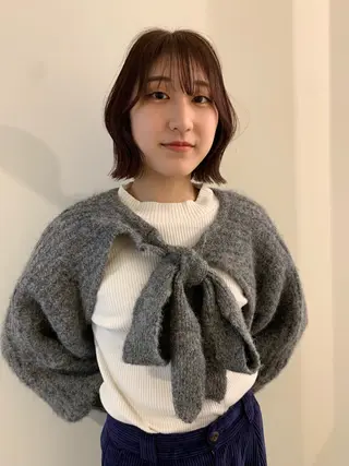 ショート カラー 落合希 Olivebeigeのヘアスタイル