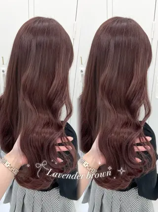 ロング カラー 盛れる顔まわり🤍 渋谷/Risa🎀のヘアスタイル