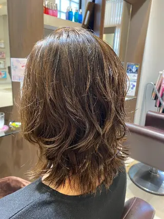 ミディアム パーマ 栗田 由佳の眉毛・アイブロウイメージ