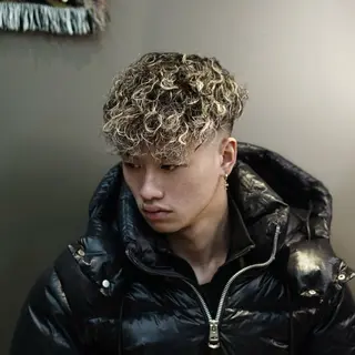 ショート カラー パーマ メンズ 💈PRO SHOP WAVE 望愛💈のヘアスタイル