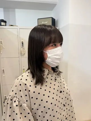 ミディアム カラー yutaka/透明感 カラー/髪質改善🤎のヘアスタイル