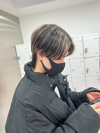 ミディアム パーマ メンズ メンズパーマ特化 TAIGAのヘアスタイル