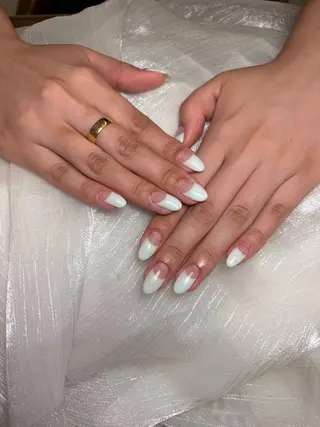 ネイル ユリ🎀長さだし/ パラジェル/持ち込みのネイルデザイン