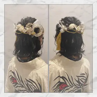 ミディアム ヘアアレンジ ヘアセット/着付け 𓇼 まつもと𓇼のその他イメージ