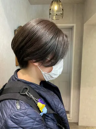 ショート カラー ナチュラル透明感🌱 小山美樹子のヘアスタイル