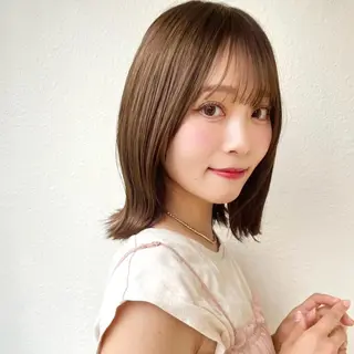 ミディアム 透明感カラー✨ よしの じろうのヘアスタイル
