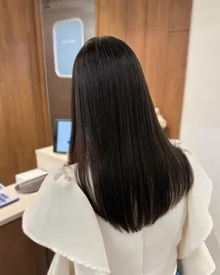 ミディアム カラー パーマ 縮毛矯正+モテカラー 🎀✨MIHOのヘアスタイル