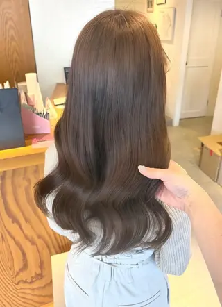 セミロング カラー rin 透明感/艶髪のヘアスタイル