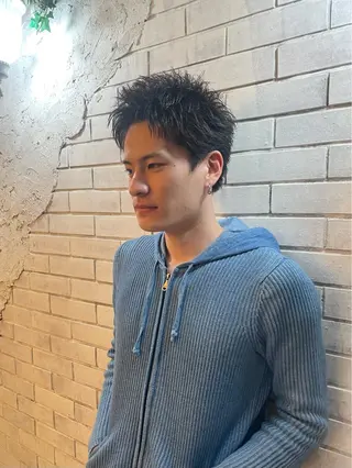 ショート メンズ ✂︎メンズ特化船橋 パーマ優希のヘアスタイル