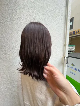 ミディアム 髪質改善/はるか 透明感カラー🧸のヘアスタイル