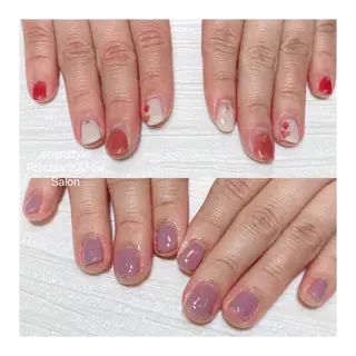 ショート ネイル 🐾enen style 🐾のネイルデザイン