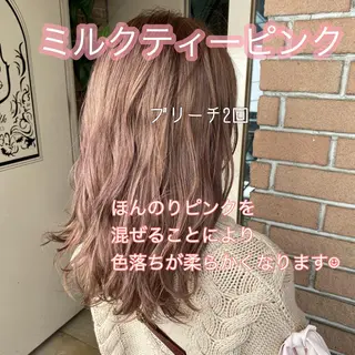 セミロング カラー パーマ ヘアアレンジ メンズ マツエク・マツパ サロンドミルク 渋谷高比良のヘアスタイル