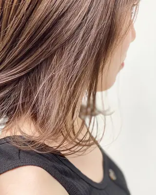 ミディアム カラー tonari 梅田、中崎町のヘアスタイル