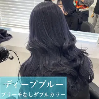 セミロング カラー ヘアアレンジ 🫧モテる💗ダメー ジレスハイトーン🫧のヘアスタイル