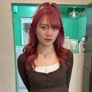 セミロング ハイトーン🎀 MIYU💖のヘアスタイル