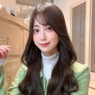 ロング カラー コスパ最強👍カラー /艶髪縮毛/松田優作のヘアスタイル