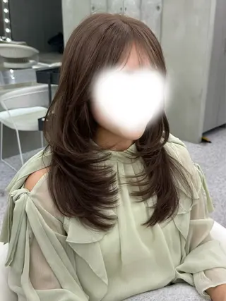 セミロング カラー 大宮 縮毛矯正🩶 レイヤー 柏崎颯刀のヘアスタイル
