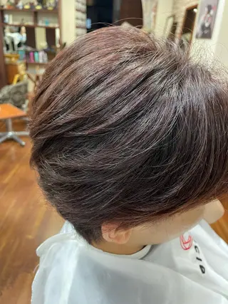 ショート カラー メンズ 浅岡 昭汰のヘアスタイル