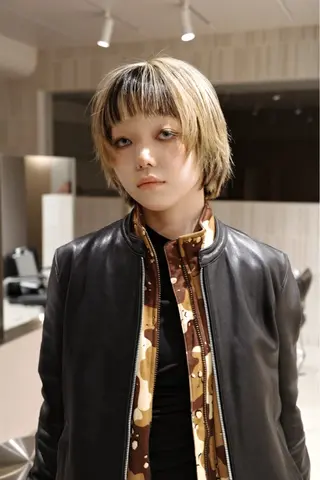 ショート カラー HEIMER ミカド　サトル△のヘアスタイル