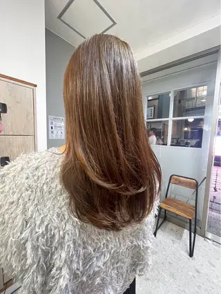ロング カラー 奥田 彩乃🧸🩵のヘアスタイル