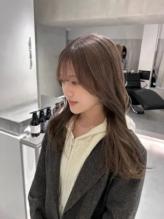 ロング カラー 🪞透け感&韓国ヘア 🪞honokaのヘアスタイル