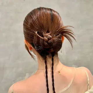 ヘアアレンジ 透明感カラー🫧 ✴︎meiのヘアスタイル