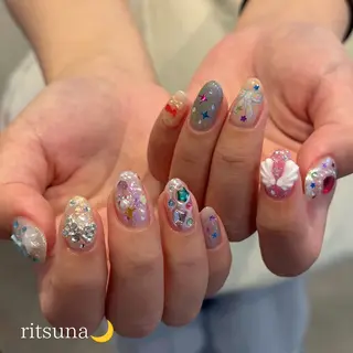 ネイル ritsuna🌙 nail 堺筋本町のネイルデザイン