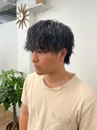 ショート カラー パーマ ヘアアレンジ メンズ 💎髪質改善特化💎 RUITOのヘアスタイル