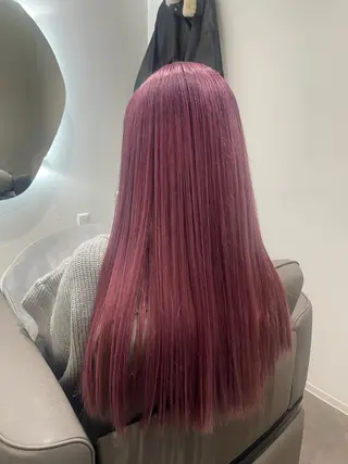 ロング カラー 水野 咲のヘアスタイル