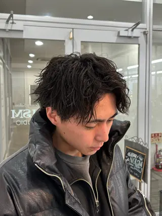 パーマ メンズ メンズスタイリスト✨ 助川龍哉のヘアスタイル