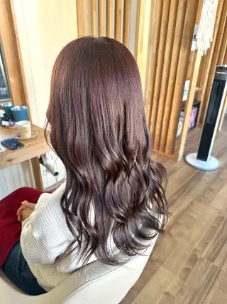 ロング カラー Agu hair 木間のヘアスタイル