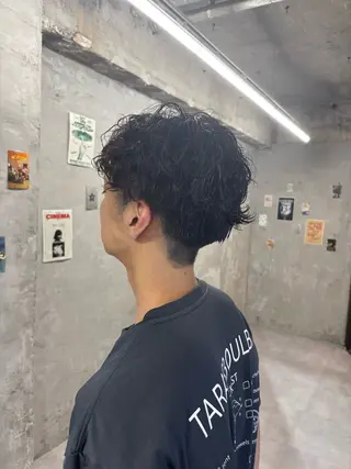 ショート パーマ メンズ door white hideのヘアスタイル