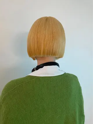 ショート カラー ボブ/レイヤーカット 縮毛矯正/コウキ新宿のヘアスタイル