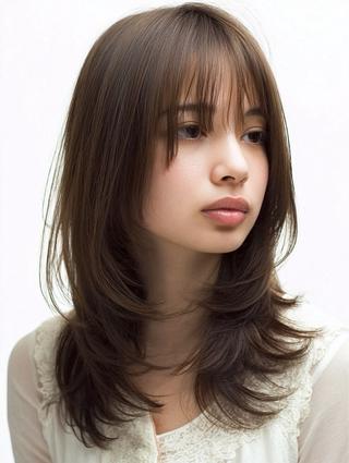 ロング 絶対綺麗な暖色カラー 🎯あります✨増渕✨のヘアスタイル