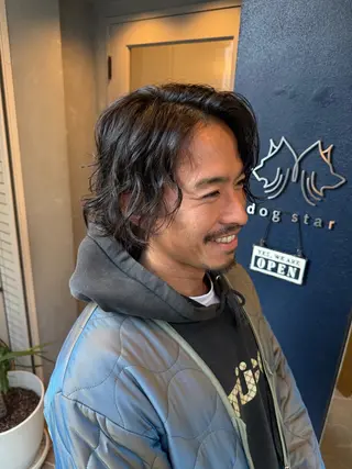 パーマ メンズ dogstar 加藤翔大のヘアスタイル