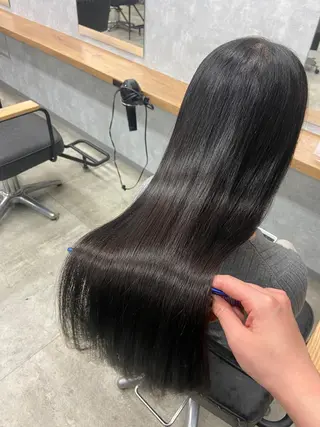 ロング カラー 今話題の艶髪矯正 美艶カラー/FUKAのヘアスタイル