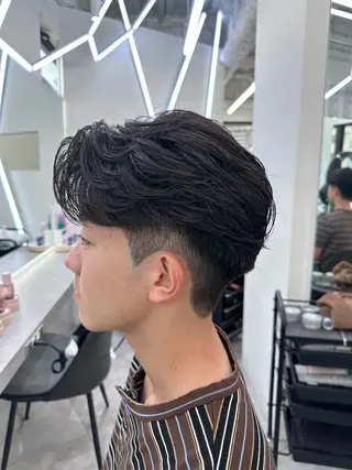 パーマ メンズ 💎メンズカット ／フェザー／細野💎のヘアスタイル