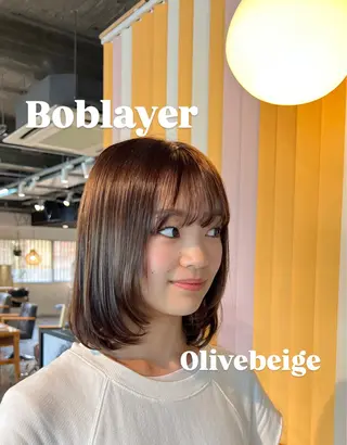 ミディアム くまざき なな /パーマモデル募集中のヘアスタイル