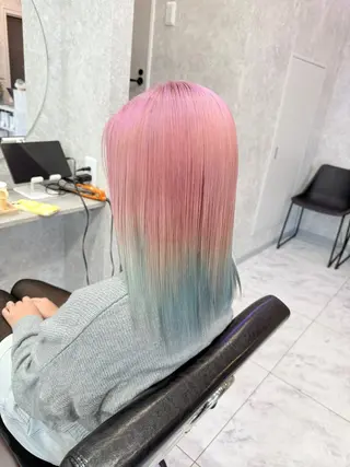 ミディアム カラー 🌺ハイトーン🌺 矢葺 なぎさ🌺🌺のヘアスタイル